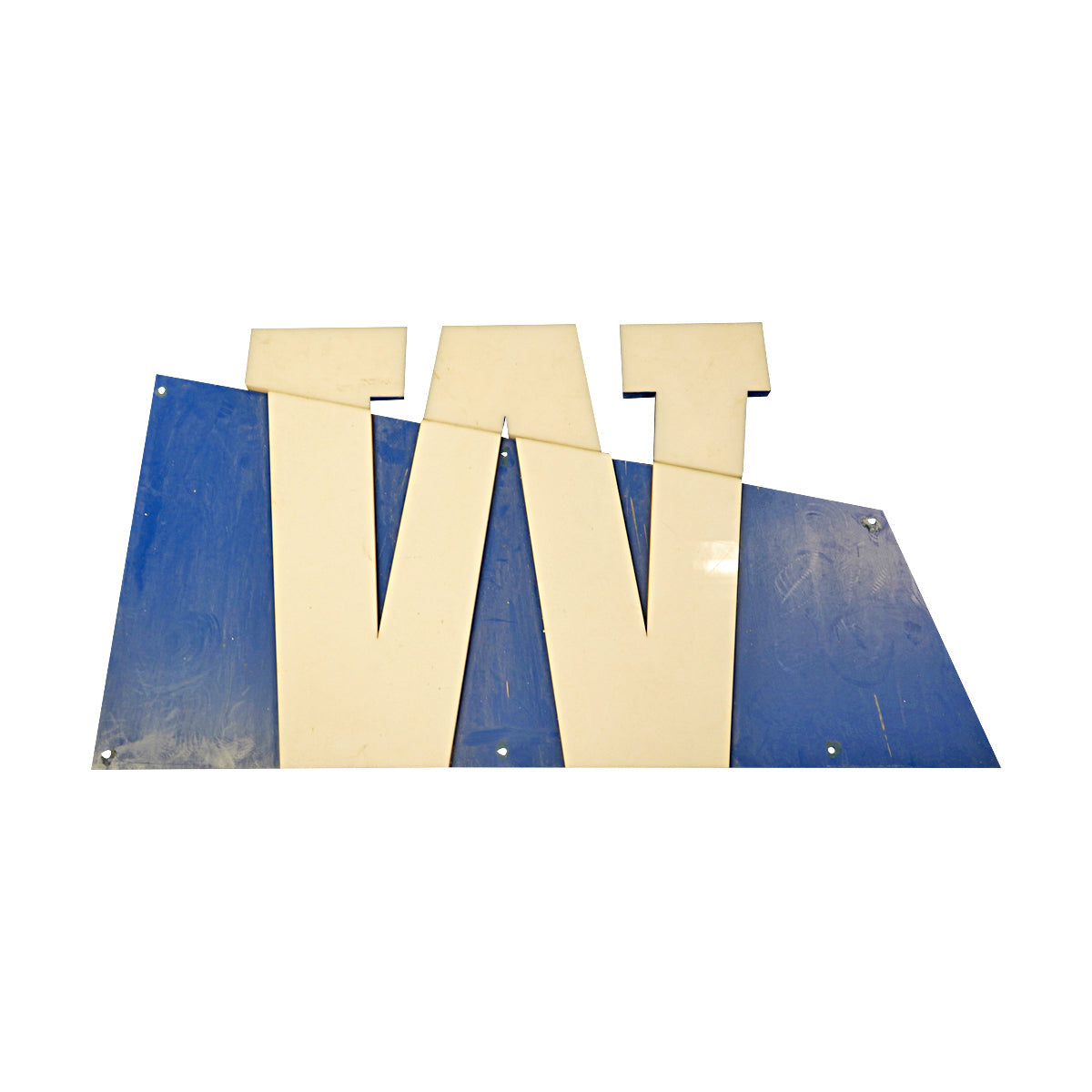 Highmark Stadium Authentic White/Blue Women's Bathroom 50x25 Sign