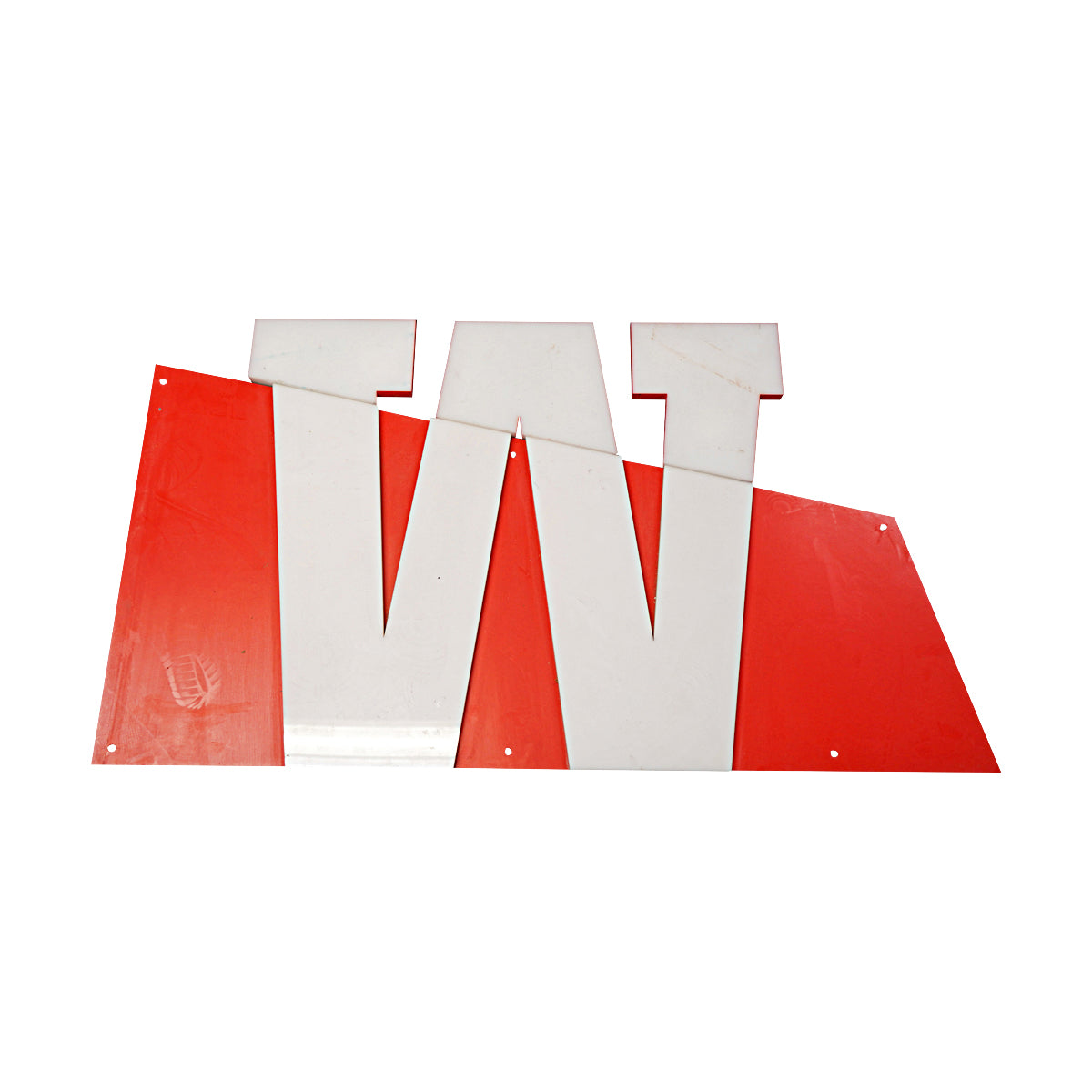 Highmark Stadium Authentic White/Red Women's Bathroom 50x25 Sign