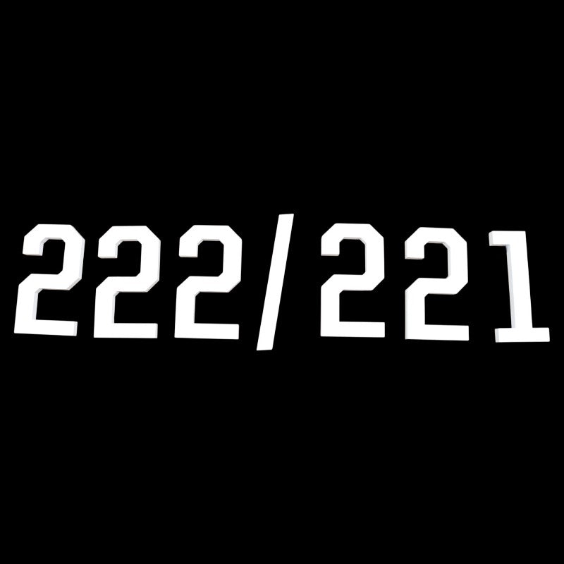 Highmark Stadium Authentic Suite 222/221 3"x6" Triple Number Sign