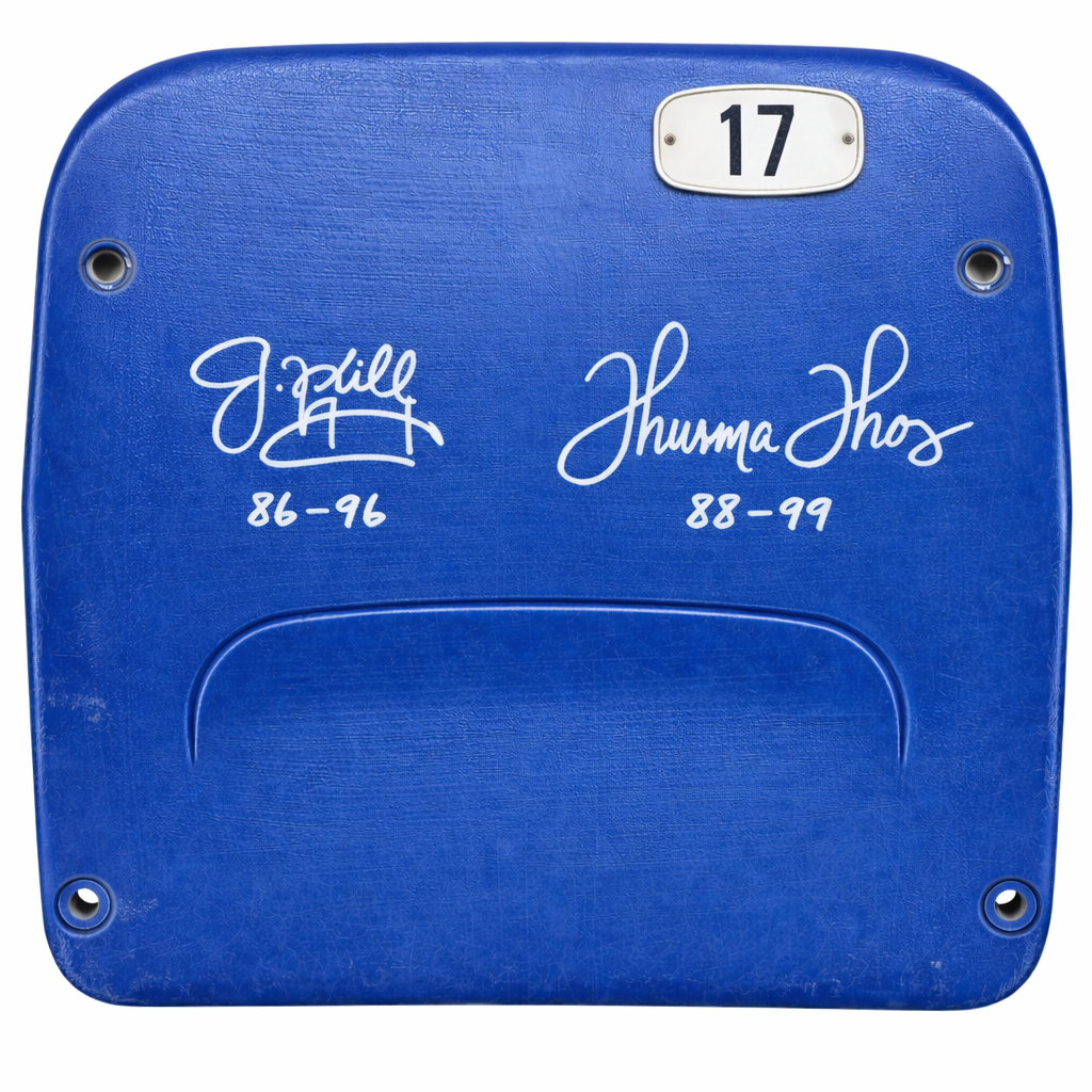 TUNEXX キムイヌ サインポラ Jim Kelly Thurman Thomas Dual Signed Highmark Stadium Authentic
