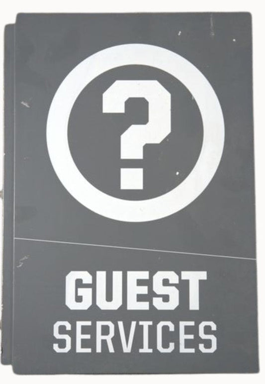 Highmark Stadium Authentic Guest Services Double Sided 12x18 Sign