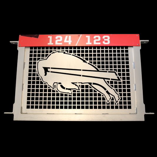 Highmark Stadium Authentic Section 124/123 Field Metal Red Gate