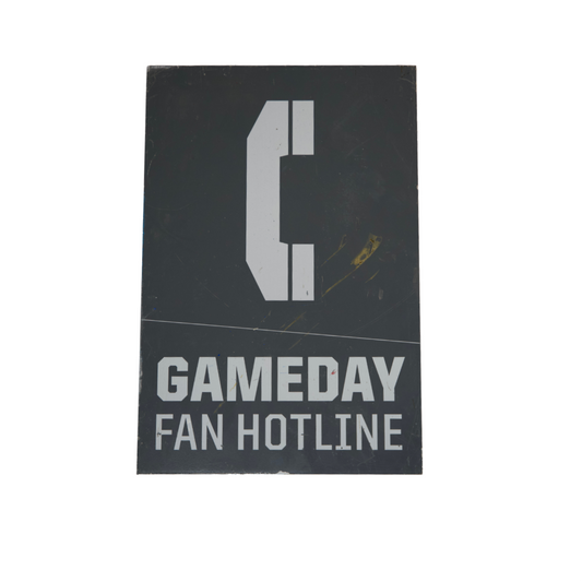 Highmark Stadium Authentic Game Day Hotline 12x18 Sign