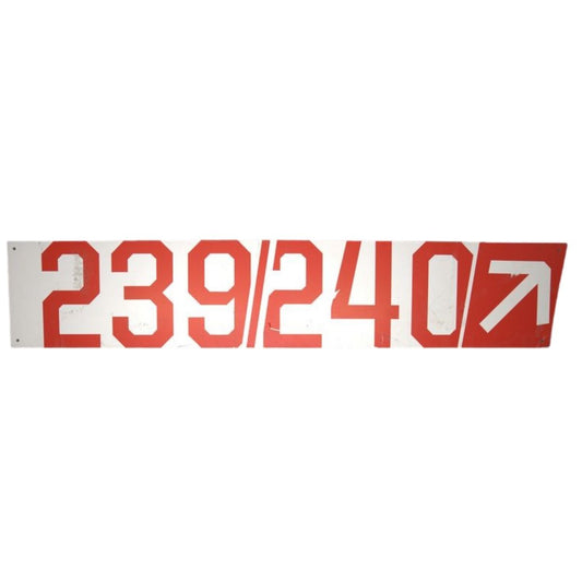 Highmark Stadium Authentic 239/240 White/Red 74x14 Sign