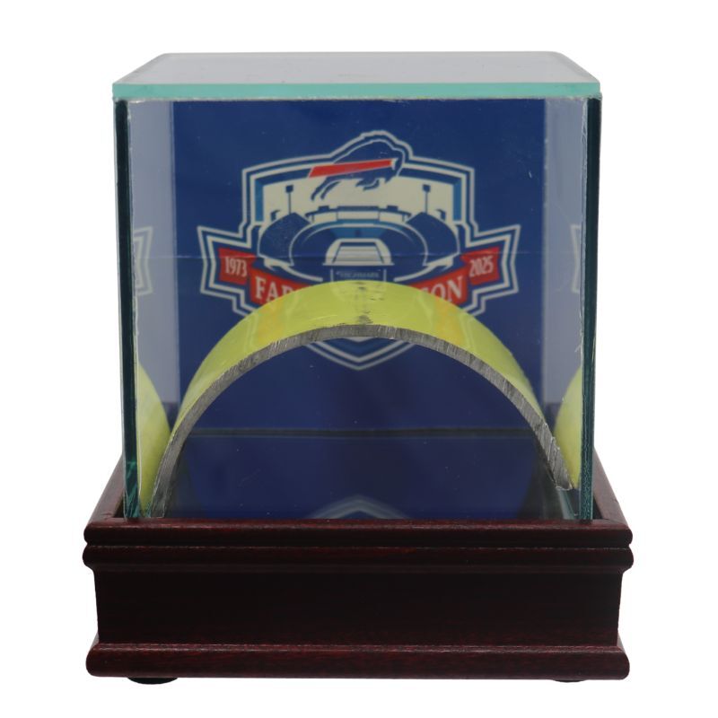 Buffalo Bills Highmark Stadium Authentic Piece of Goalpost in Display Case