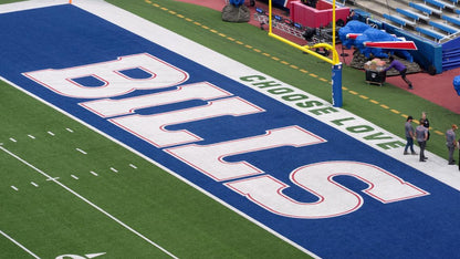 Buffalo Bills Highmark Stadium Authentic 4ft x 6ft Section of End Zone Turf