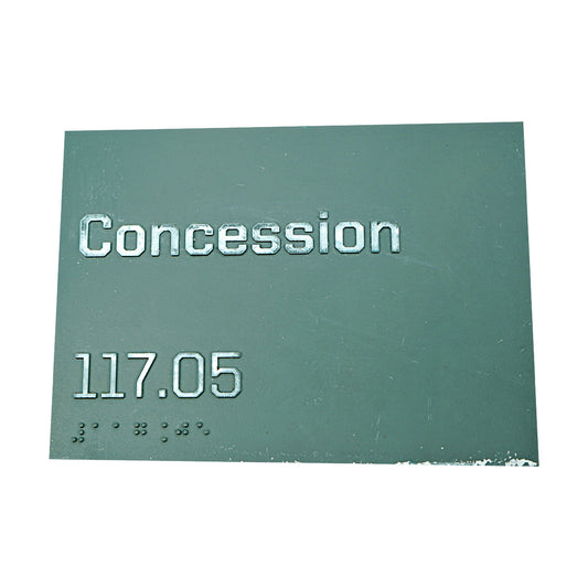 Highmark Stadium Authentic Concessions 5x7 Grey Sign