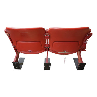 Buffalo Bills Highmark Stadium Authentic Pair of Red End Cap Seats with Logo
