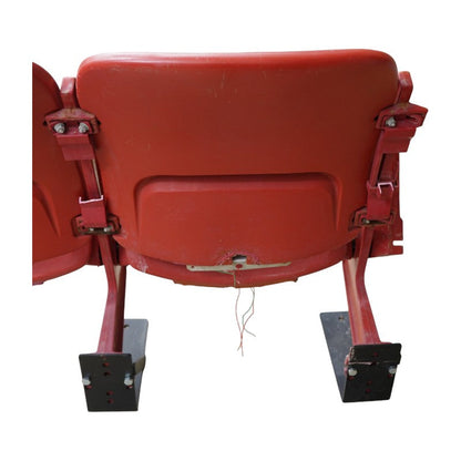 Buffalo Bills Highmark Stadium Authentic Pair of Red End Cap Seats with Logo