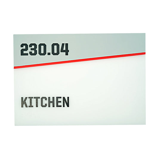 Highmark Stadium Authentic Kitchen White/Red 10x7 Sign