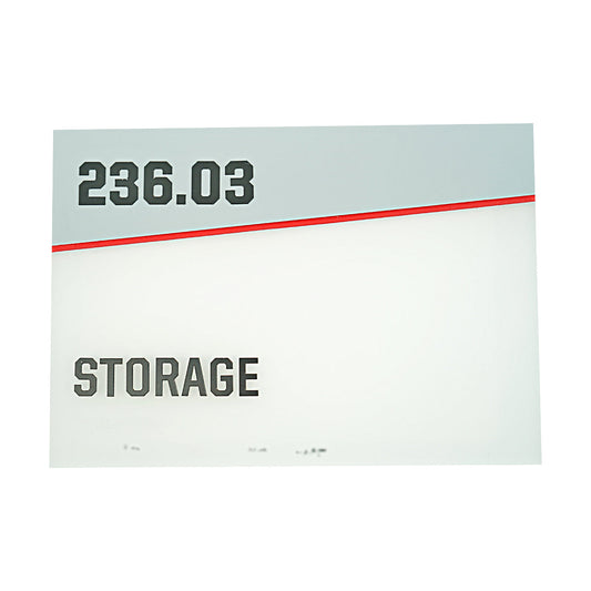 Highmark Stadium Authentic Storage 10x7 White/Red Sign
