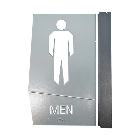 Highmark Stadium Authentic Mens Restroom 6x9 Grey Sign