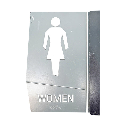 Highmark Stadium Authentic Womens Restroom 6x9 Grey Sign