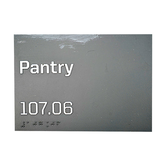 Highmark Stadium Authentic Pantry 7x5 Grey Sign
