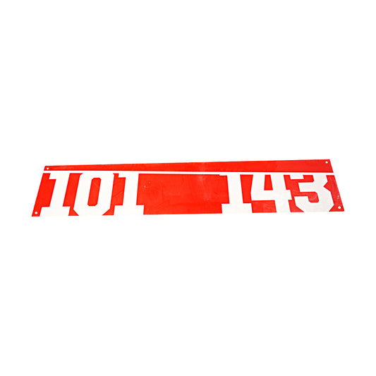 Highmark Stadium Authentic Section 101/143 White/Red 72x14 Sign