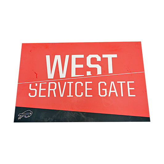 Highmark Stadium Authentic West Service Gate 36x24 Sign