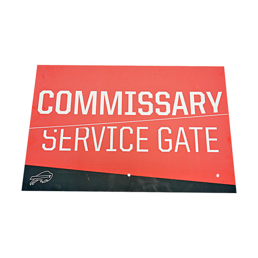 Highmark Stadium Authentic Commissary Service Gate 36x24 Sign