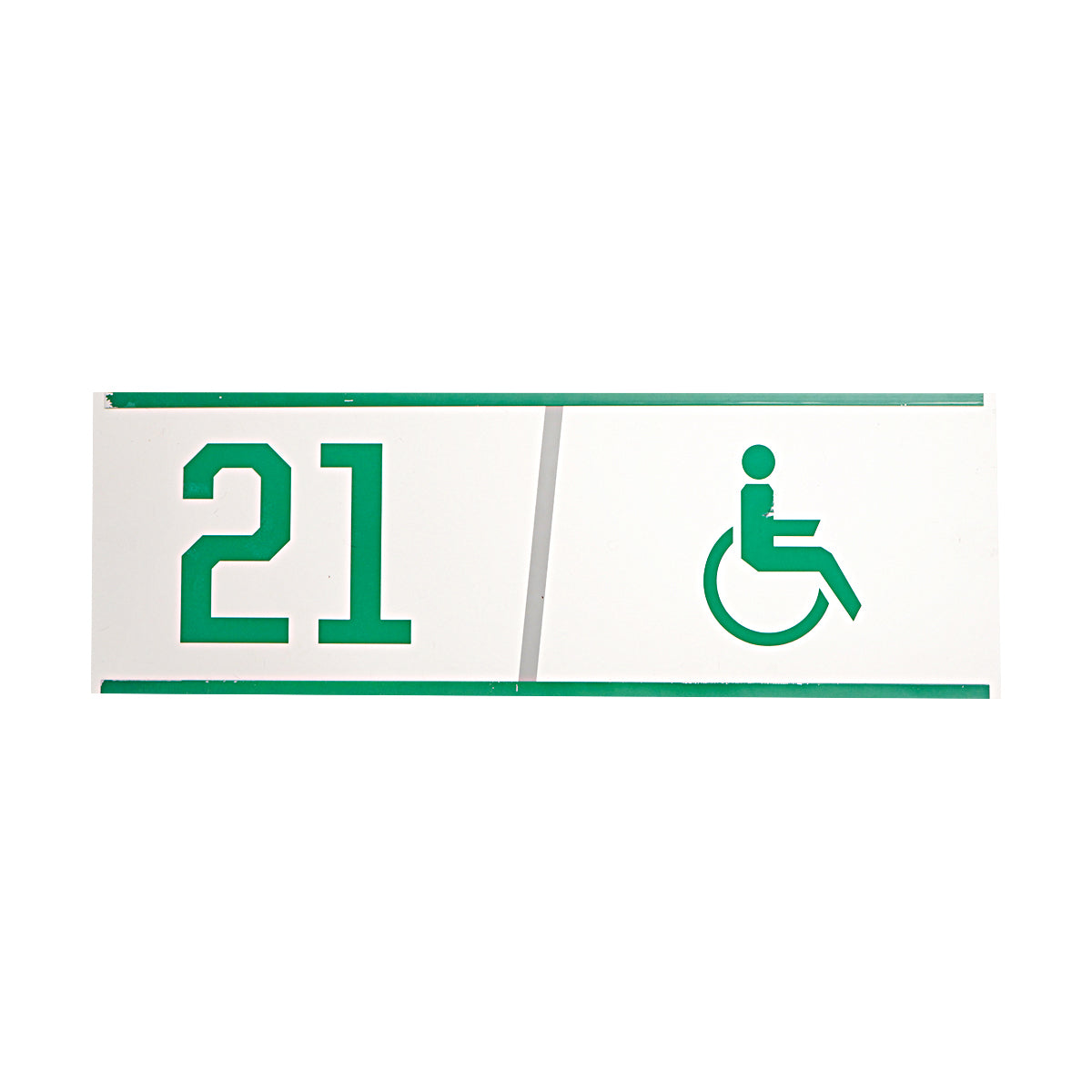 Highmark Stadium Authentic 21/Accessible Green/White Suite 28x10 Sign