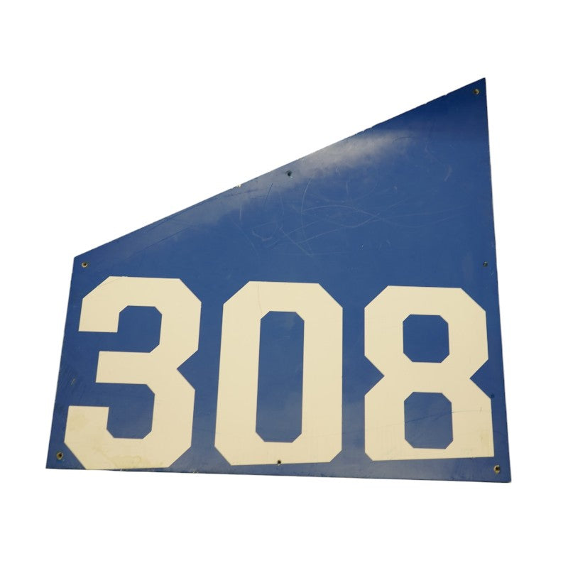 Highmark Stadium Authentic Section 308 36x36 White/Blue Metal Right Side Sign