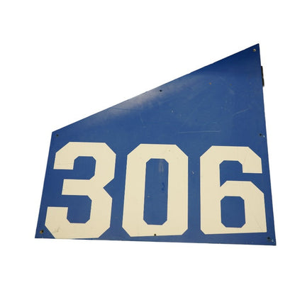 Highmark Stadium Authentic Section 306 36x36 White/Blue Metal Right Side Sign