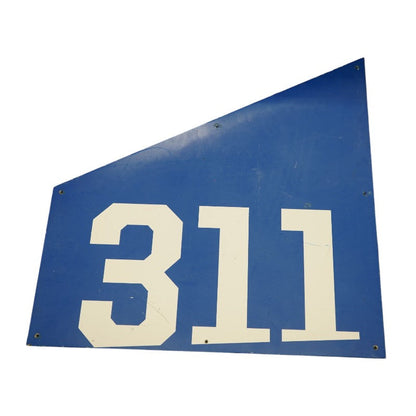 Highmark Stadium Authentic Section 311 36x36 White/Blue Metal Right Side Sign