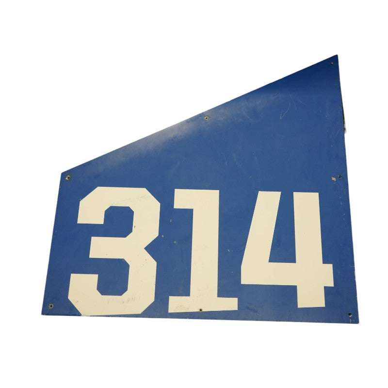 Highmark Stadium Authentic Section 314 36x36 White/Blue Metal Right Side Sign