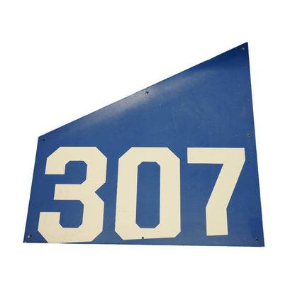Highmark Stadium Authentic Section 307 36x36 White/Blue Metal Right Side Sign