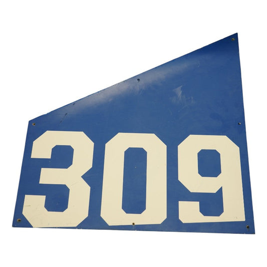Highmark Stadium Authentic Section 309 36x36 White/Blue Metal Right Side Sign