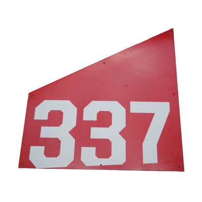 Highmark Stadium Authentic Section 337 36x36 White/Red Metal Right Side Sign