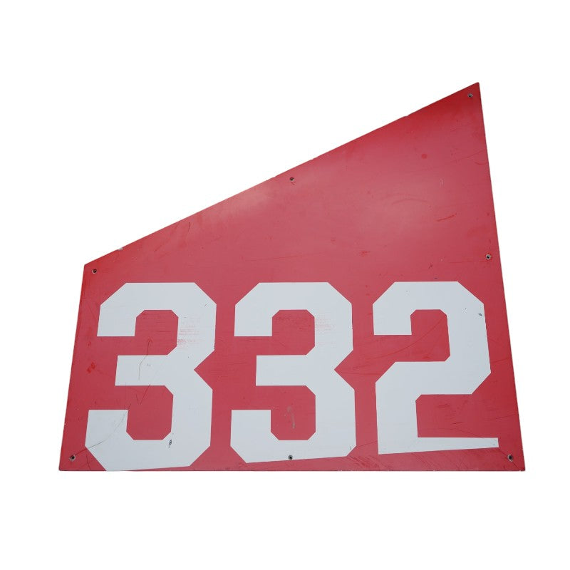 Highmark Stadium Authentic Section 332 36x36 White/Red Metal Right Side Sign