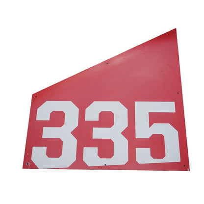 Highmark Stadium Authentic Section 335 36x36 White/Red Metal Right Side Sign