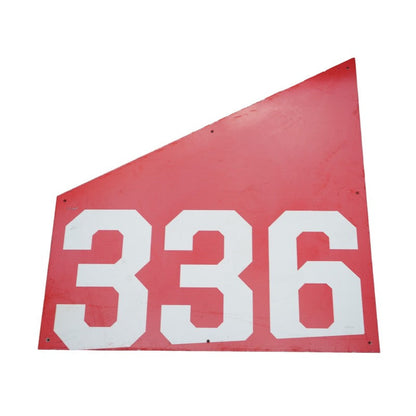Highmark Stadium Authentic Section 336 36x36 White/Red Metal Right Side Sign
