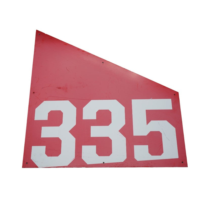 Highmark Stadium Authentic Section 335 36x36 White/Red Metal Left Side Sign