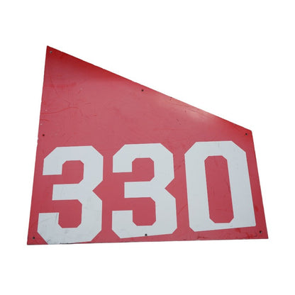 Highmark Stadium Authentic Section 330 36x36 White/Red Metal Left Side Sign