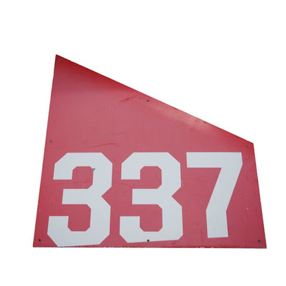 Highmark Stadium Authentic Section 337 36x36 White/Red Metal Left Side Sign