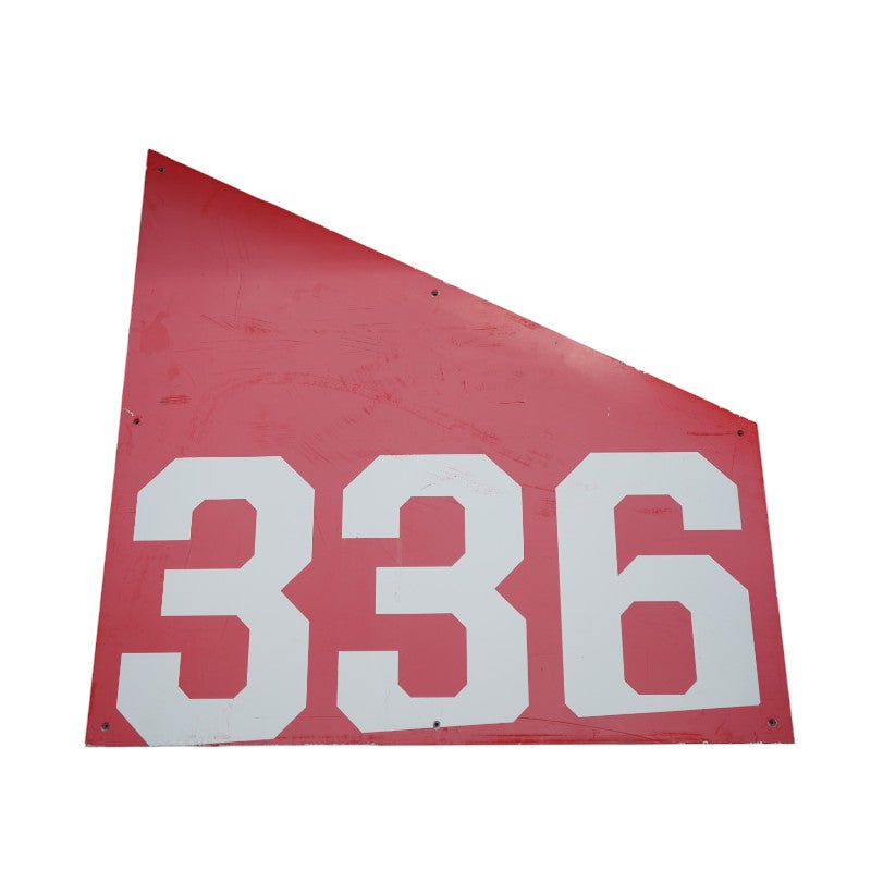 Highmark Stadium Authentic Section 336 36x36 White/Red Metal Left Side Sign