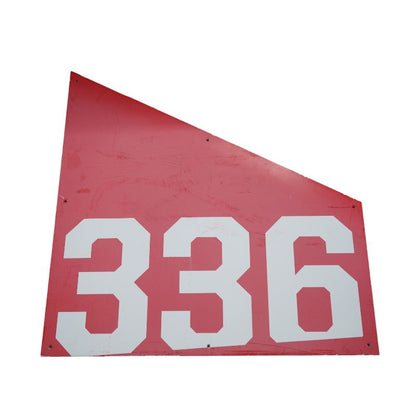 Highmark Stadium Authentic Section 336 36x36 White/Red Metal Left Side Sign
