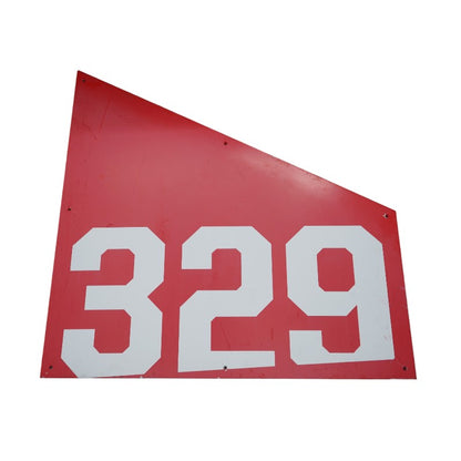 Highmark Stadium Authentic Section 329 36x36 White/Red Metal Left Side Sign