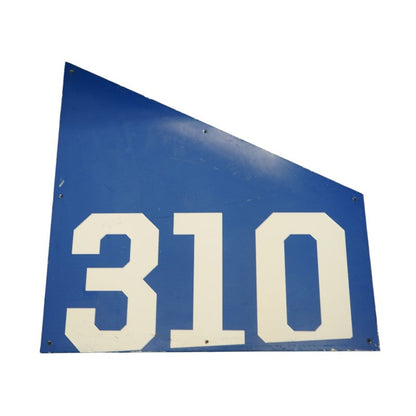 Highmark Stadium Authentic Section 310 36x36 White/Blue Metal Left Side Sign