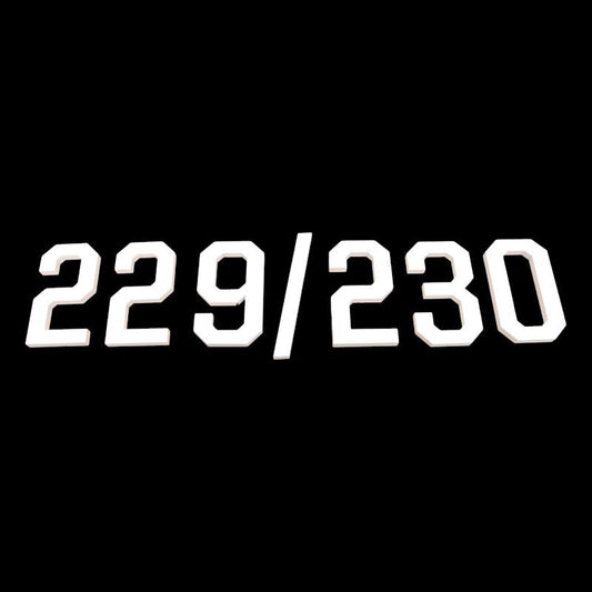 Highmark Stadium Authentic Suite 229/230 3"x6" Triple Number Sign
