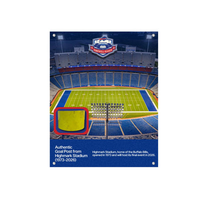 Buffalo Bills Highmark Stadium 8x10 Authentic Goalpost Plaque